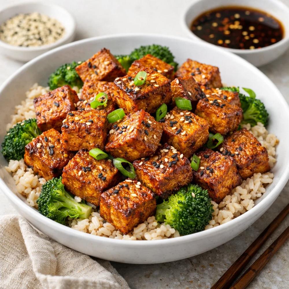 Crispy Baked Tofu Recipe — Easy Vegan High-Protein Dinner