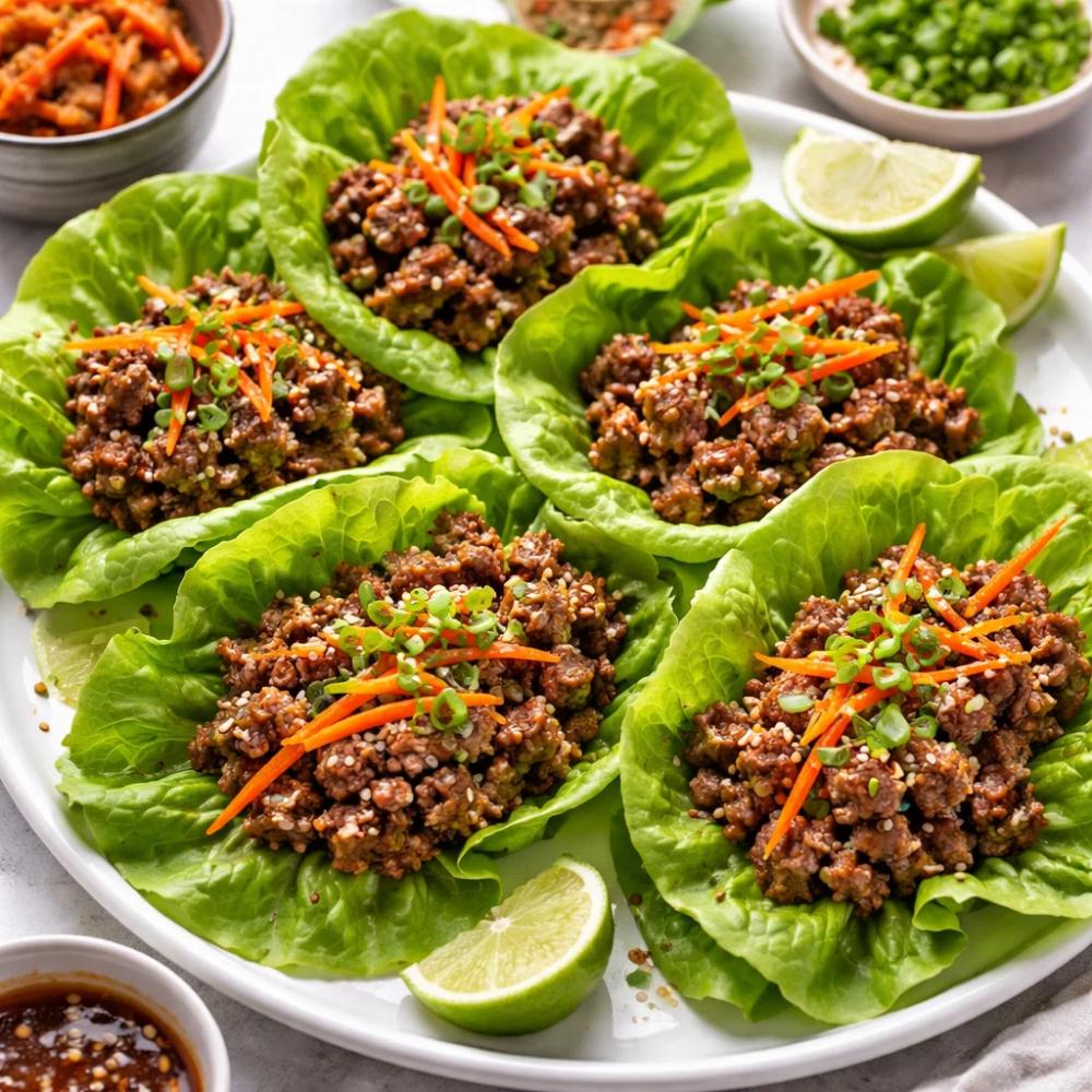 Korean Beef Lettuce Wraps