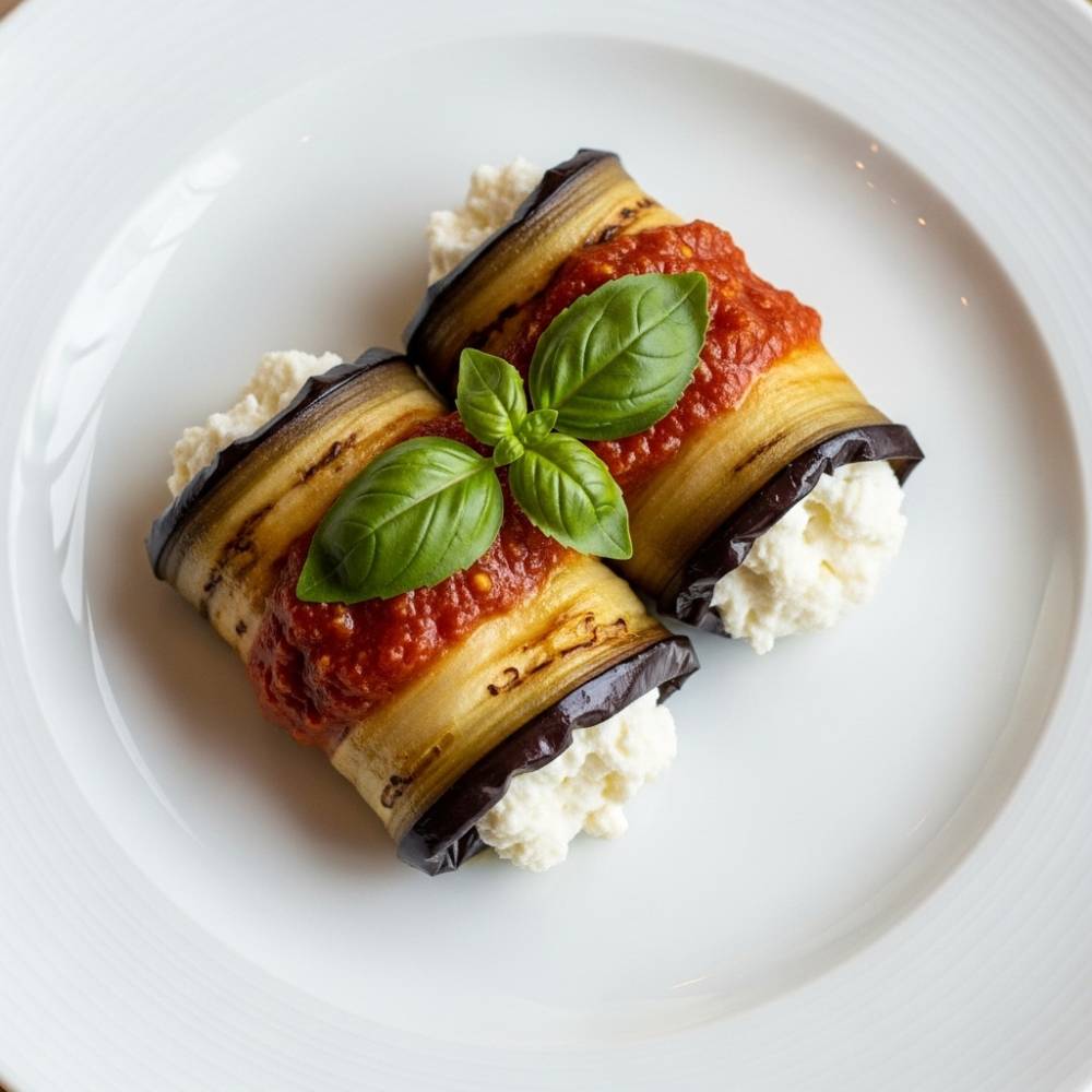 Eggplant Involtini with Ricotta