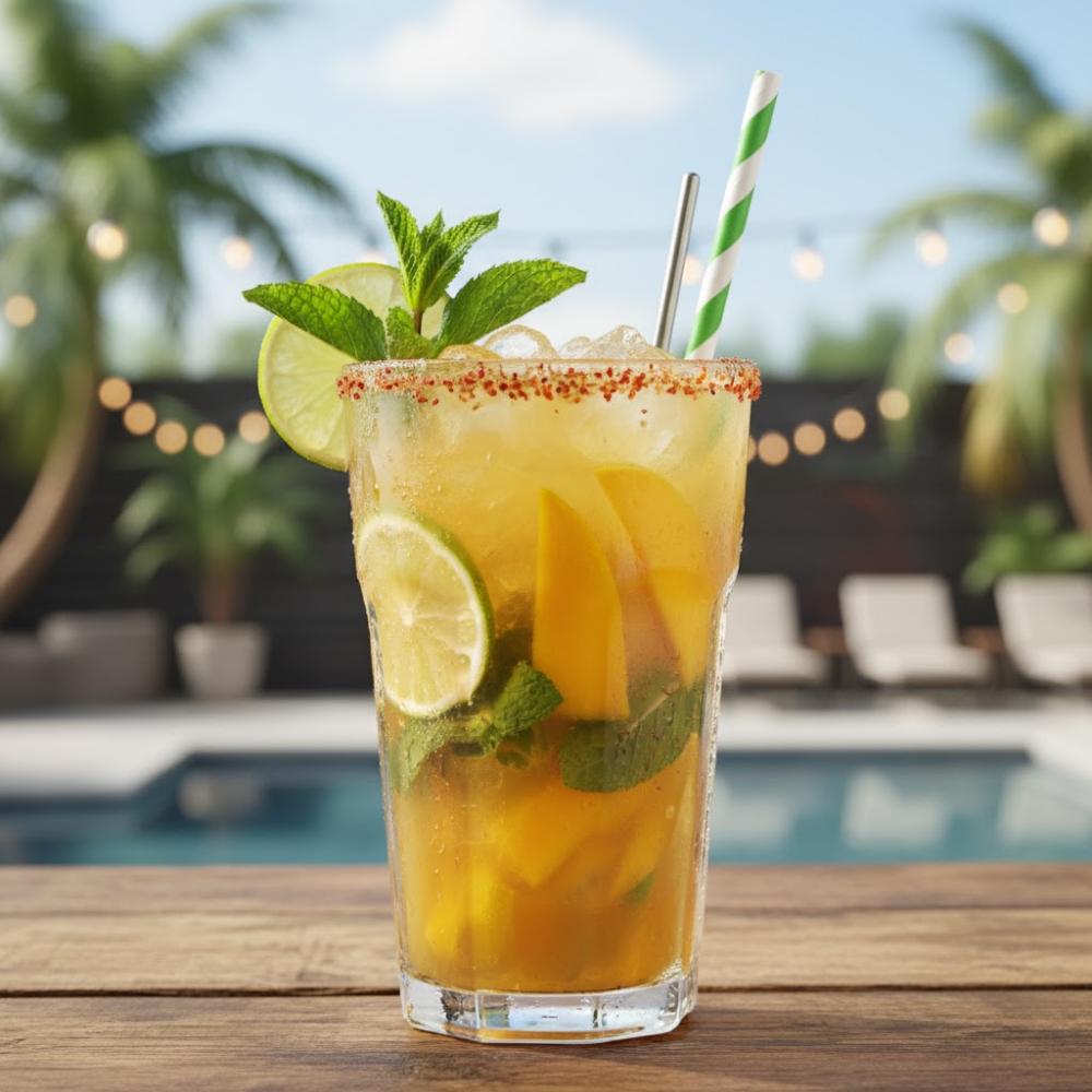 Non-Alcoholic Mango Mojito